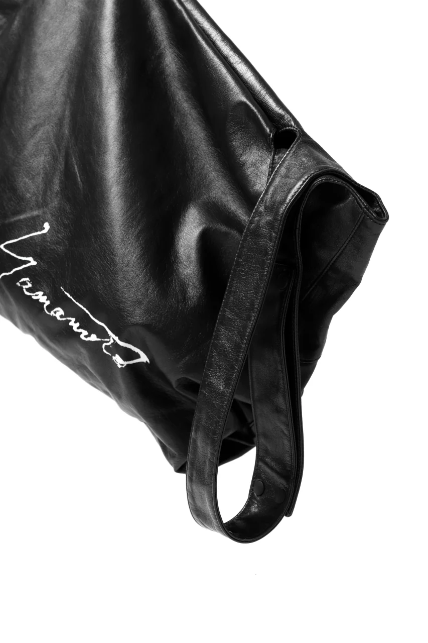 discord Yohji Yamamoto SIGNATURE INFINITE BAG / GARMENT COW LEATHER (BLACK) - Image 13