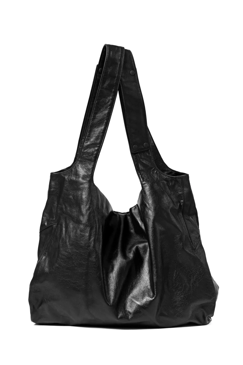 discord Yohji Yamamoto SIGNATURE INFINITE BAG / GARMENT COW LEATHER (BLACK) - Image 4