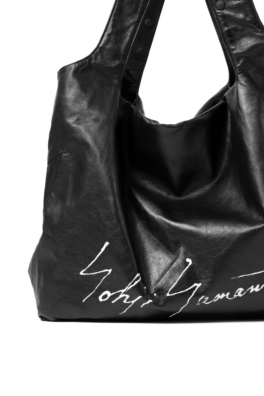 discord Yohji Yamamoto SIGNATURE INFINITE BAG / GARMENT COW LEATHER (BLACK) - Image 6