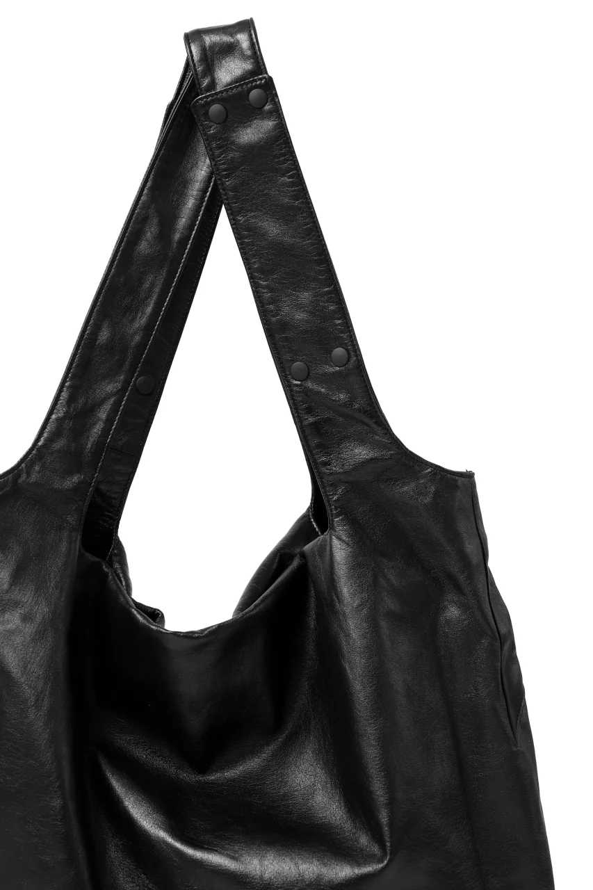 discord Yohji Yamamoto SIGNATURE INFINITE BAG / GARMENT COW LEATHER (BLACK) - Image 8