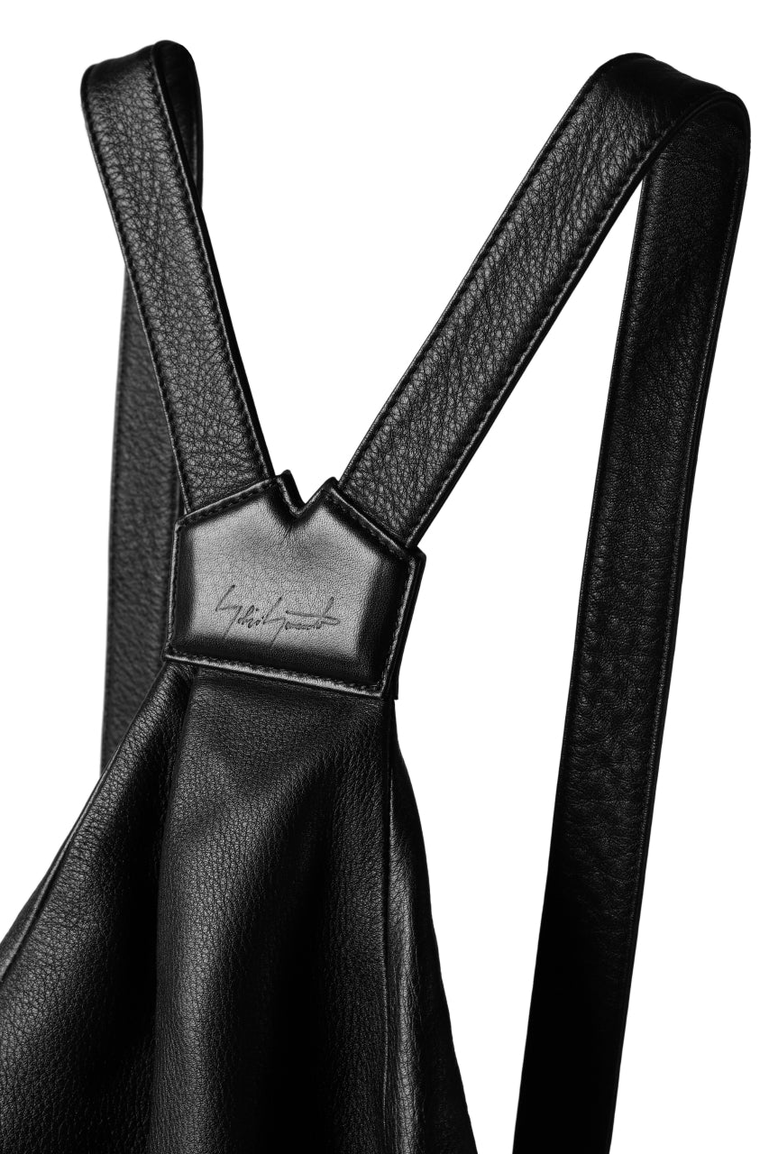 discord Yohji Yamamoto SOFT CALF SHRINK LEATHER BACK PACK (BLACK) - Image 8