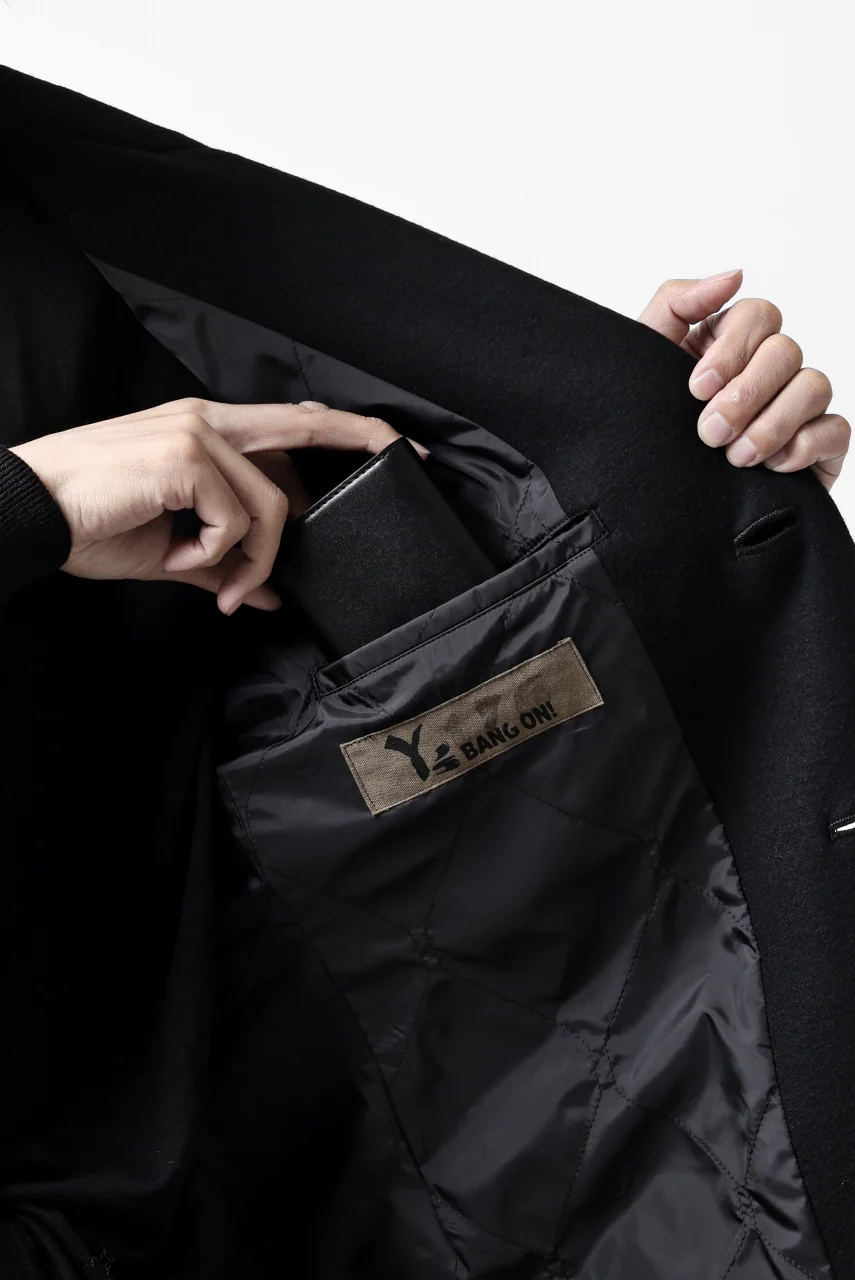 discord Yohji Yamamoto Tri Folded Compact Wallet / Smooth Cow Skin Leather (BLACK) - Image 22