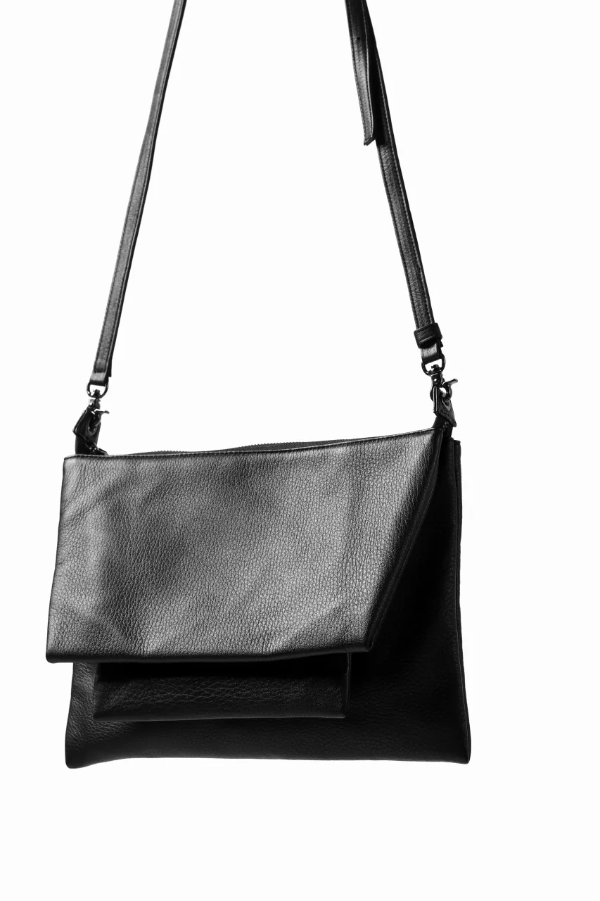 discord Yohji Yamamoto TRIPLE CLUTCH SHOULDER BAG (BLACK) - Image 6