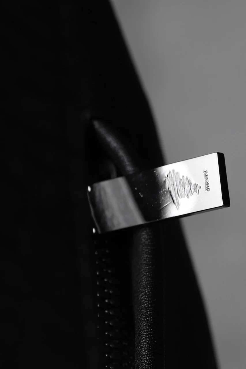 discord Yohji Yamamoto TUCKED LEATHER BACKPACK (BLACK) - Image 22