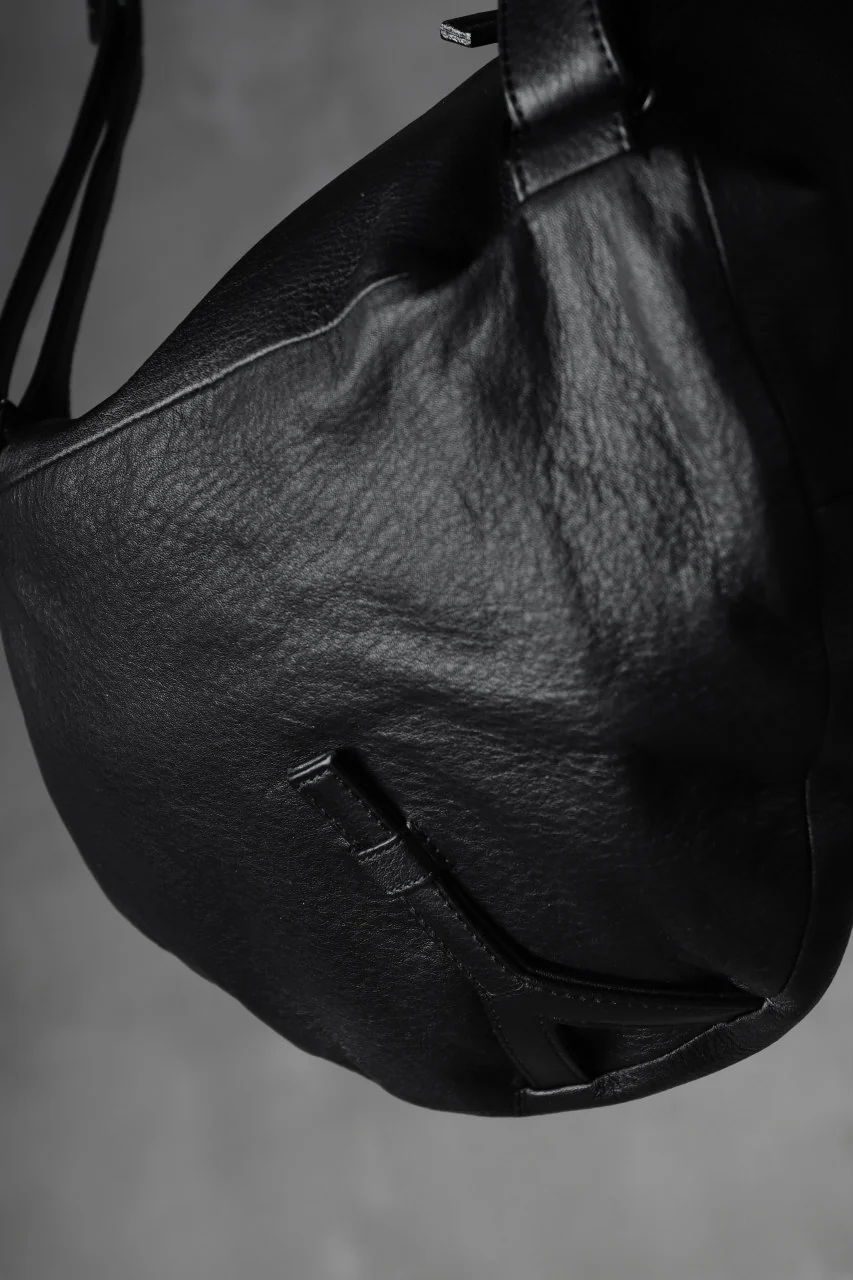 discord Yohji Yamamoto TUCKED LEATHER BACKPACK (BLACK) - Image 23