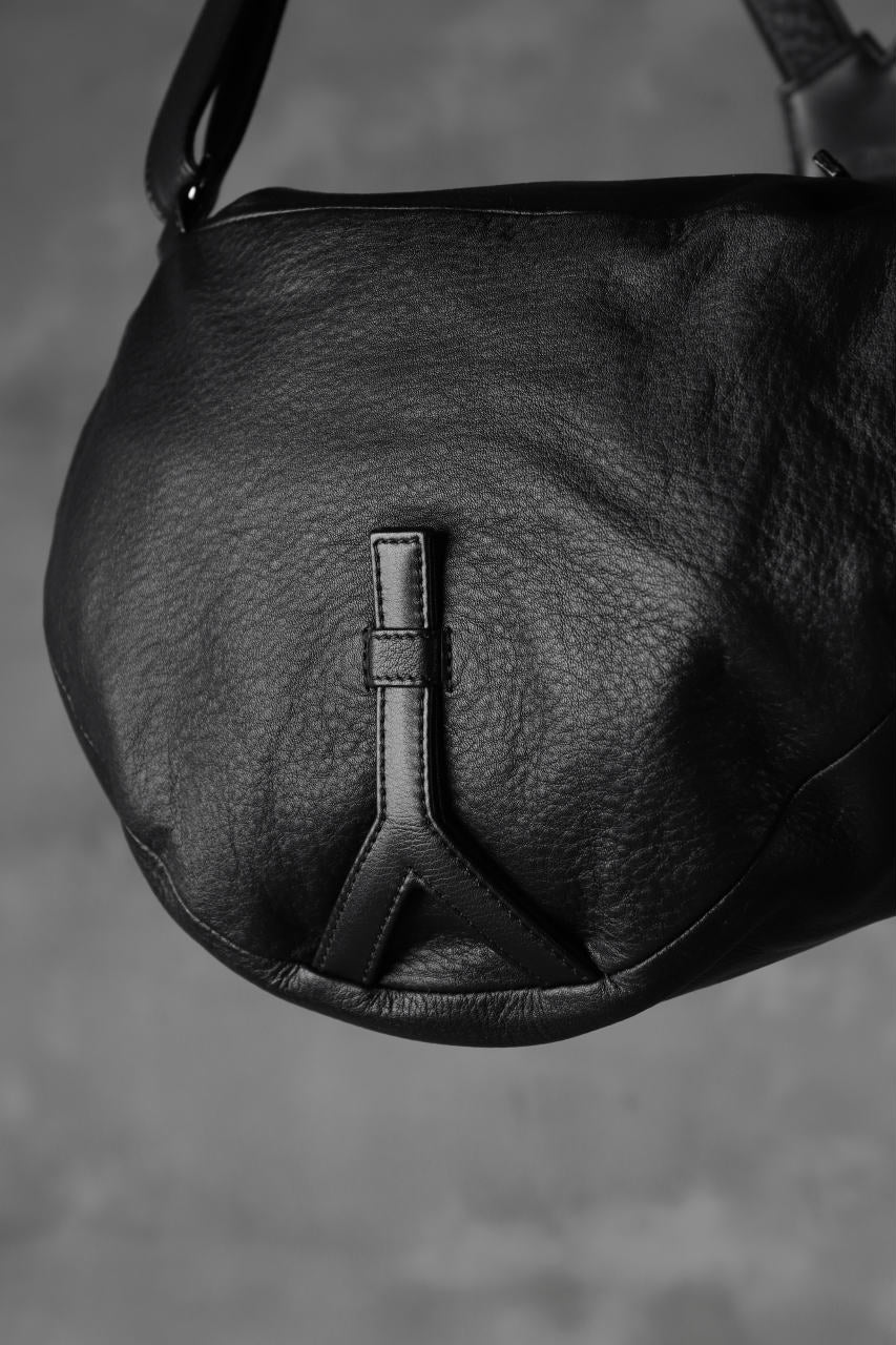 discord Yohji Yamamoto TUCKED LEATHER BACKPACK (BLACK) - Image 24