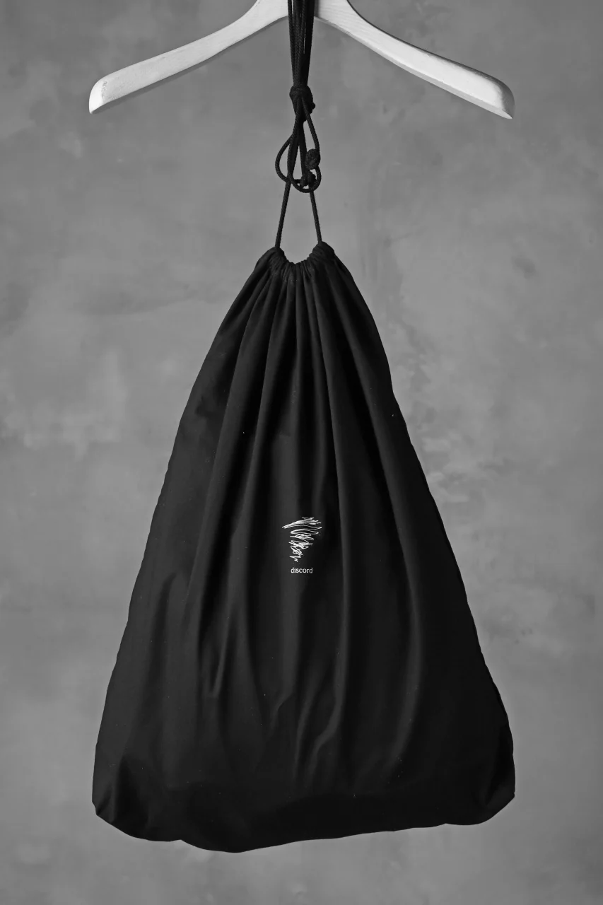 discord Yohji Yamamoto TUCKED LEATHER BACKPACK (BLACK) - Image 6