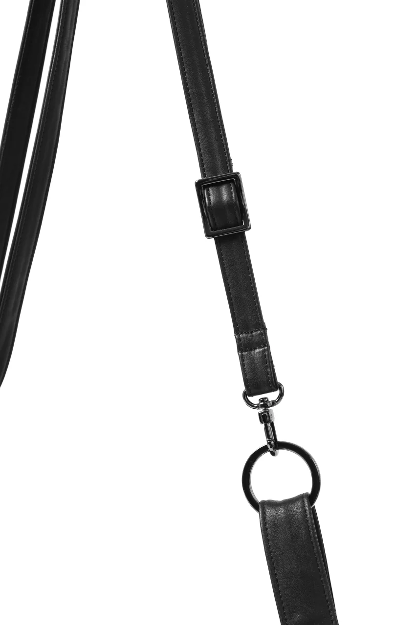discord Yohji Yamamoto TULIPS HAND BAG / GARMENT COW LEATHER (BLACK) - Image 14