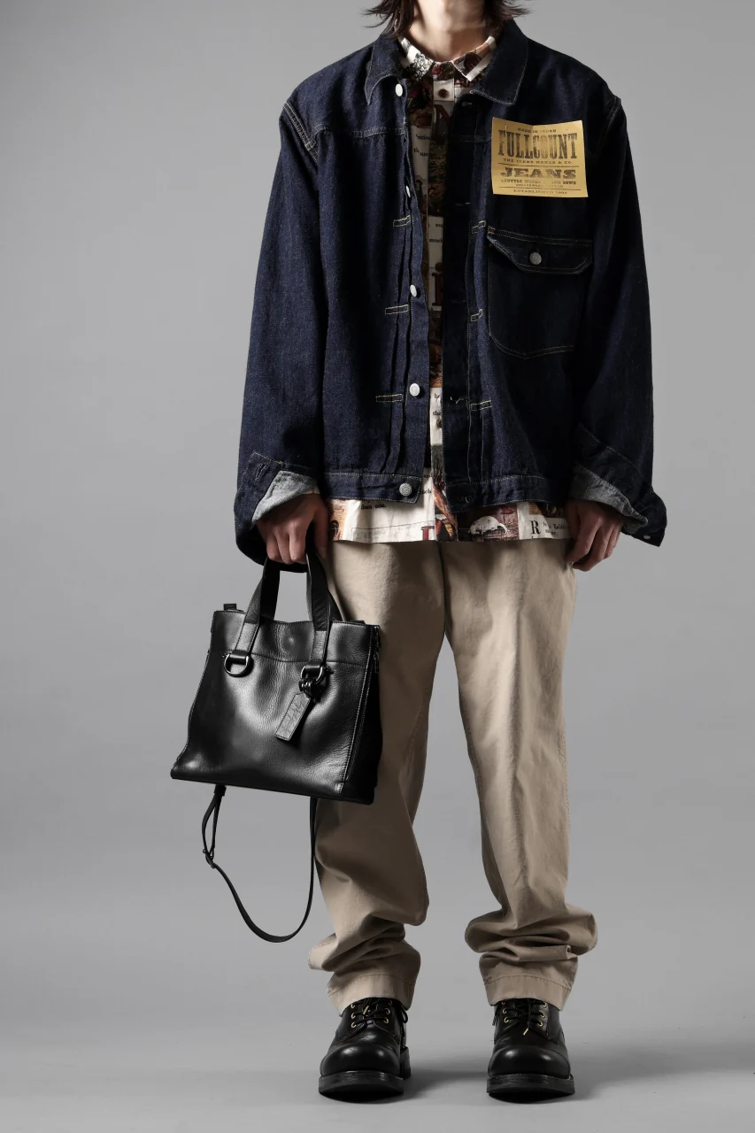 discord Yohji Yamamoto ZIPPER SHOULDER BAG / SOFT SHRINK COW LEATHER (BLACK) - Image 22