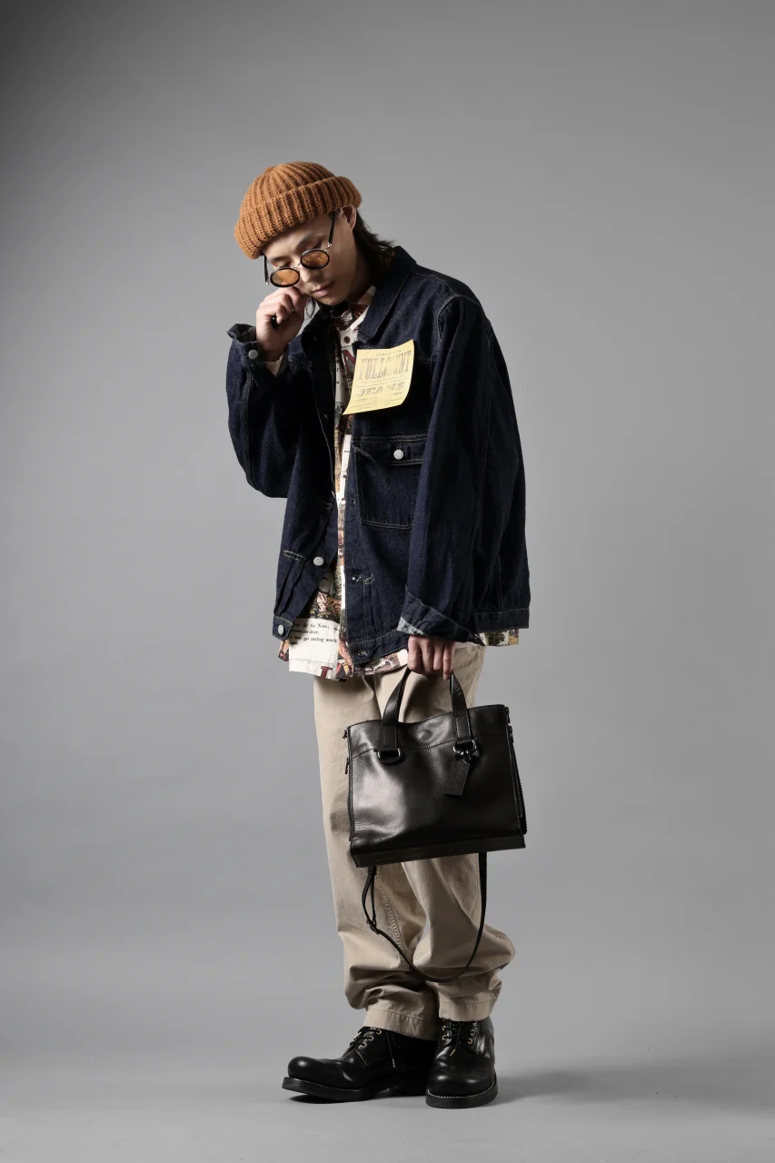 discord Yohji Yamamoto ZIPPER SHOULDER BAG / SOFT SHRINK COW LEATHER (BLACK) - Image 23