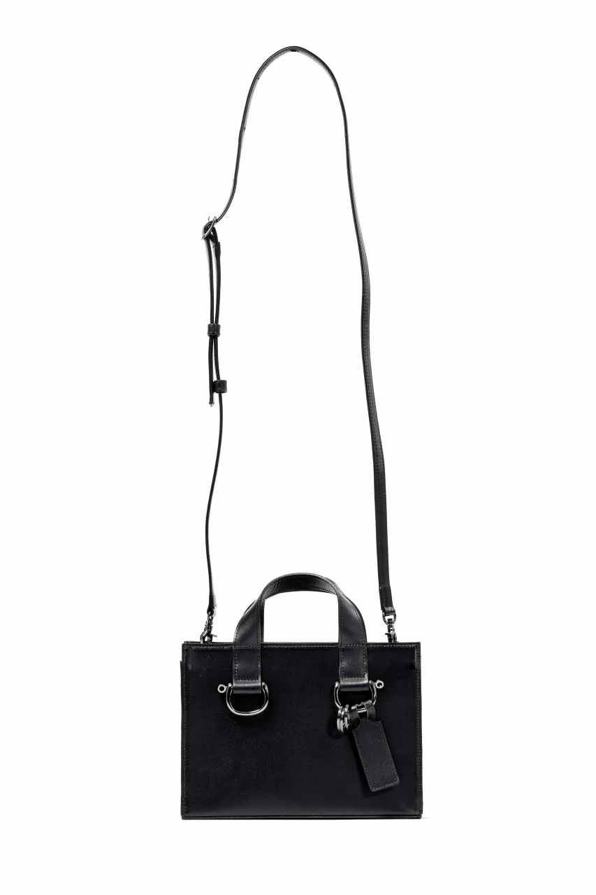 discord Yohji Yamamoto Zipper Tote Bag (Mini) / Cow Skin Leather (BLACK)