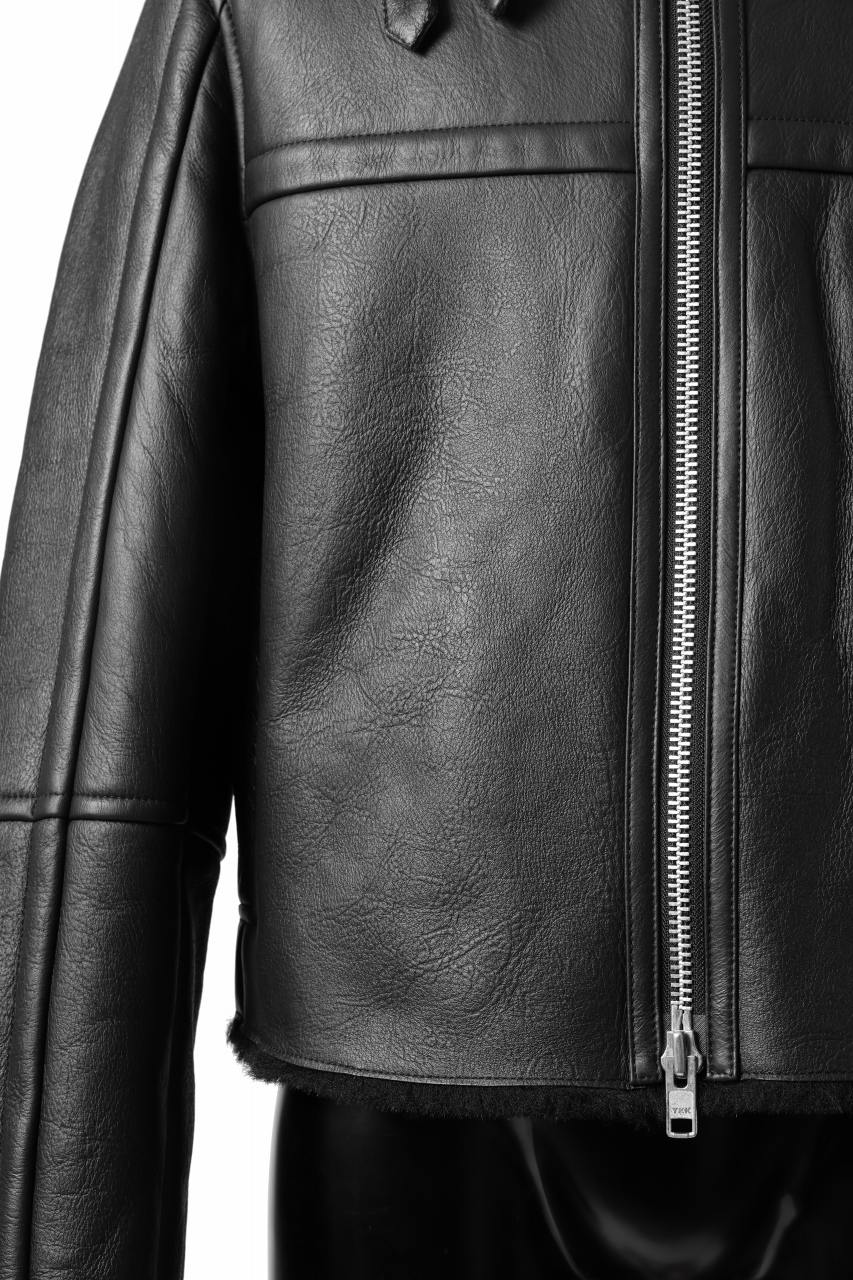 entire studios 01 SHEARLING JACKET (BLACK) - Image 13