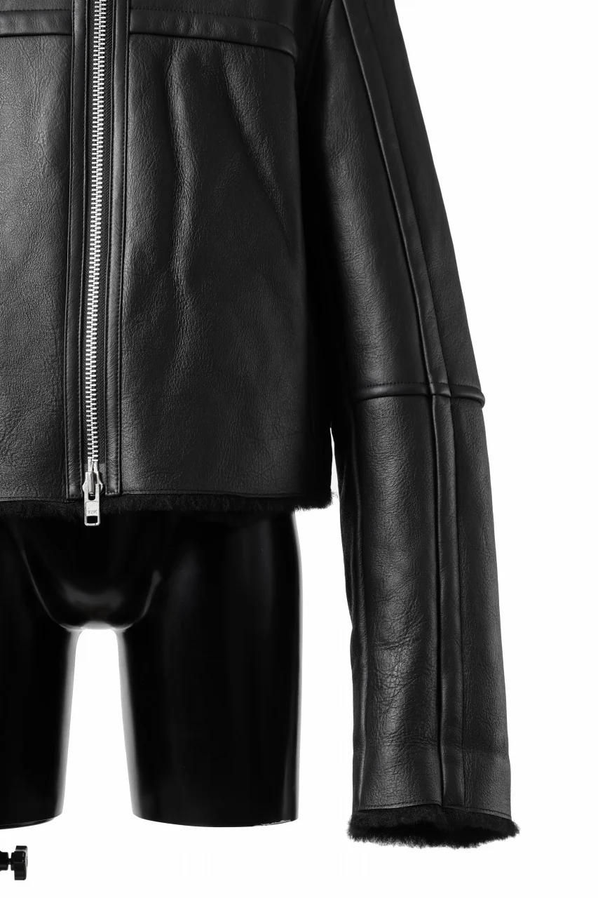 entire studios 01 SHEARLING JACKET (BLACK) - Image 14