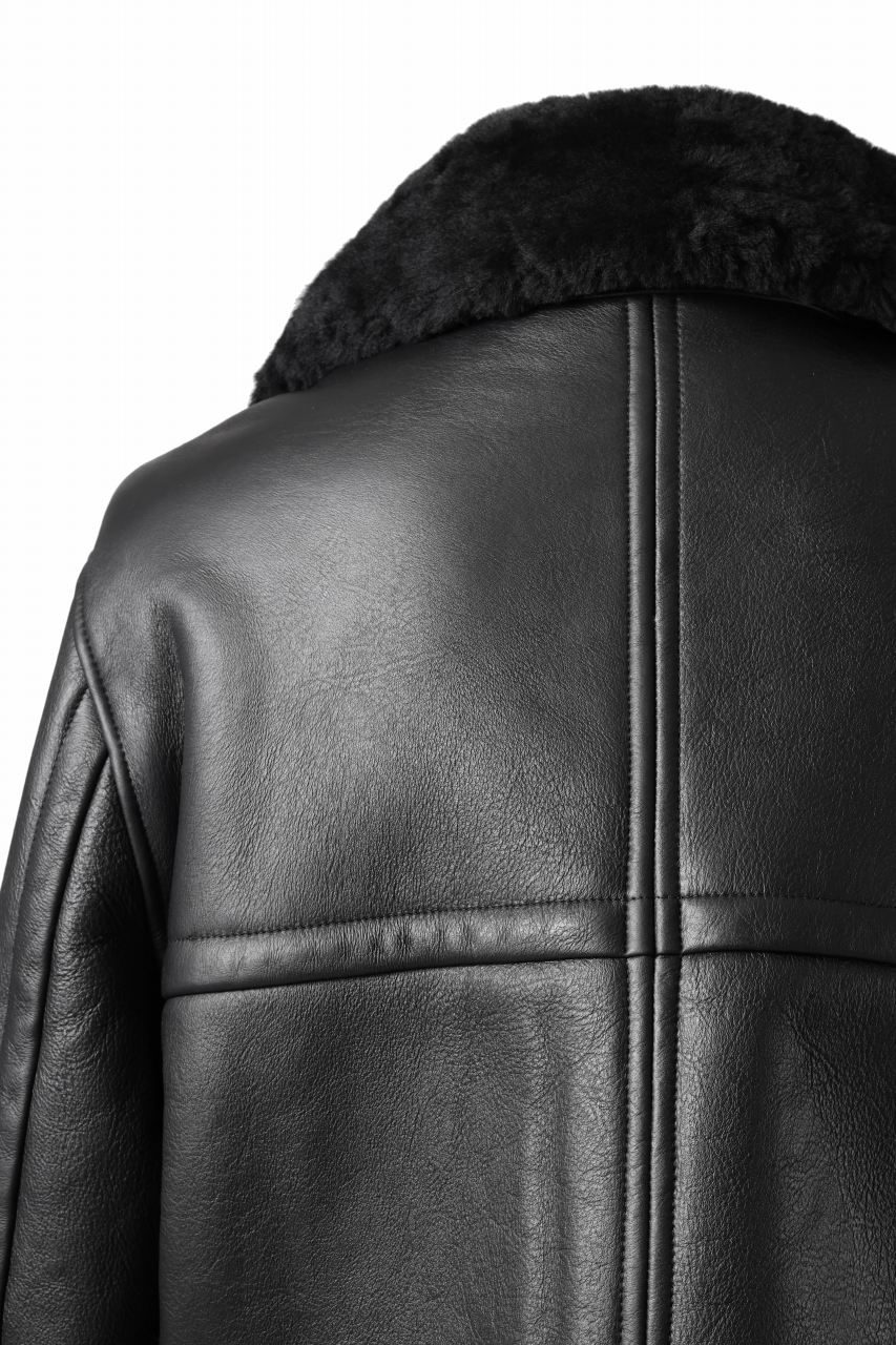 entire studios 01 SHEARLING JACKET (BLACK) - Image 22