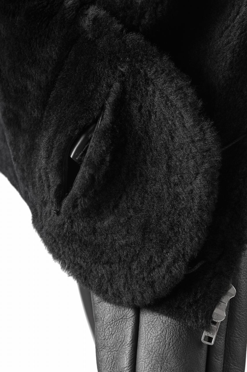 entire studios 01 SHEARLING JACKET (BLACK) - Image 26