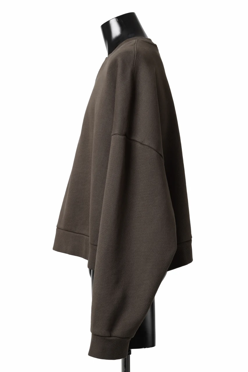 entire studios BOX CREW SWEAT PULLOVER (BRUNETTE) - Image 3