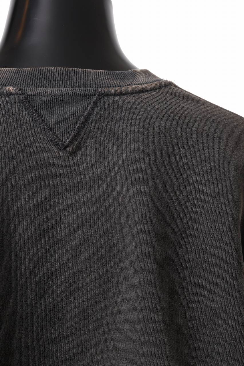entire studios BOX CREW SWEAT PULLOVER (WASHED BLACK) - Image 10