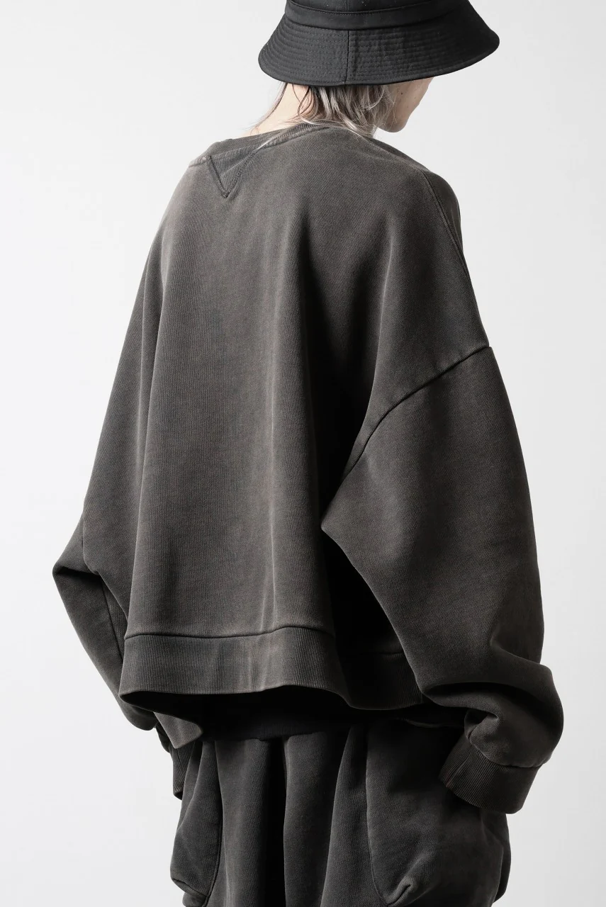 entire studios BOX CREW SWEAT PULLOVER (WASHED BLACK) - Image 13