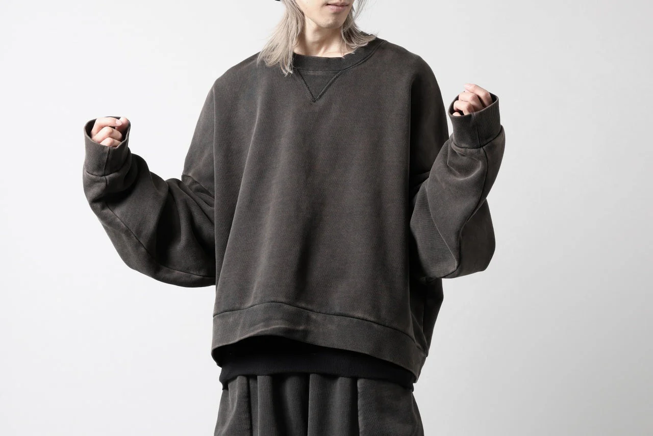 entire studios BOX CREW SWEAT PULLOVER (WASHED BLACK) - Image 20
