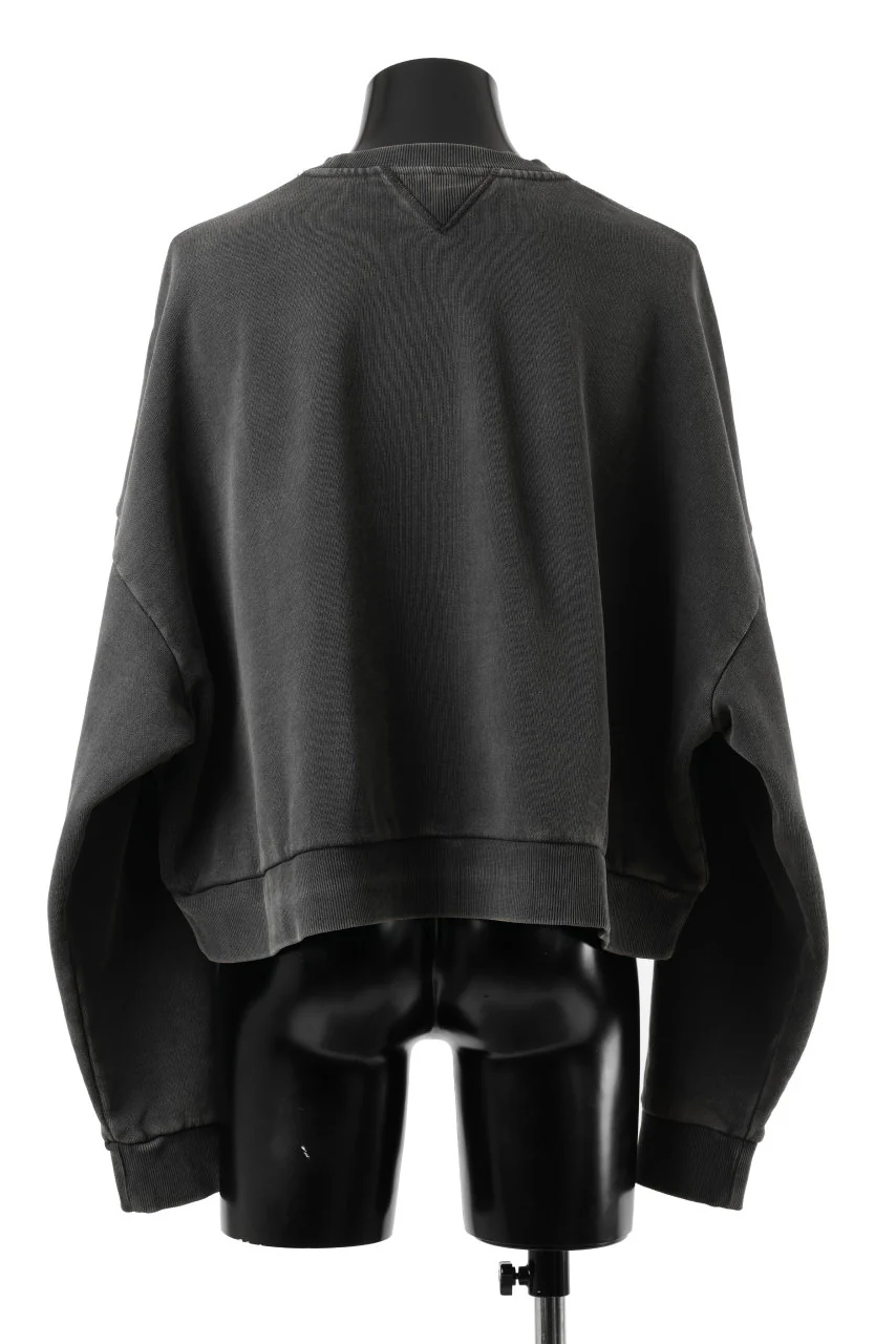 entire studios BOX CREW SWEAT PULLOVER (WASHED BLACK) - Image 4