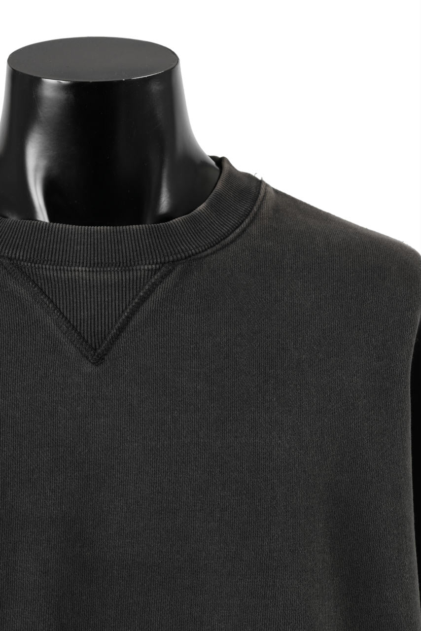 entire studios BOX CREW SWEAT PULLOVER (WASHED BLACK) - Image 5