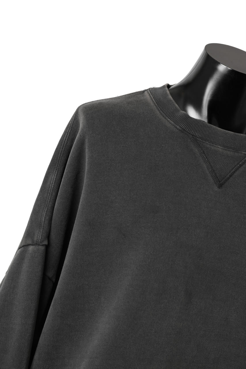 entire studios BOX CREW SWEAT PULLOVER (WASHED BLACK) - Image 7