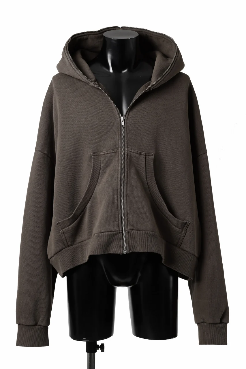 entire studios ETERNAL ZIP SWEAT PARKA (BRUNETTE) - Image 2