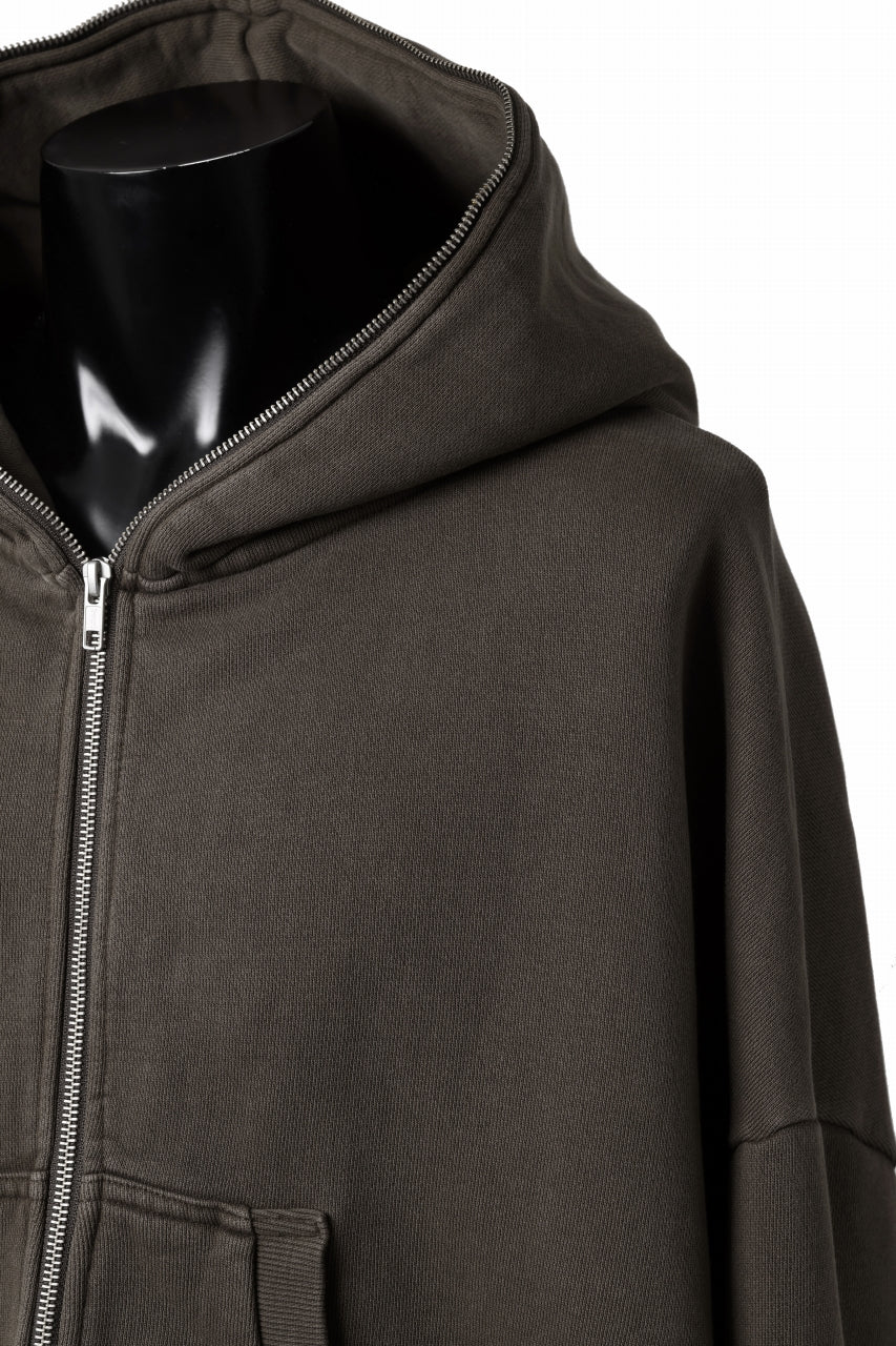 entire studios ETERNAL ZIP SWEAT PARKA (BRUNETTE) - Image 9