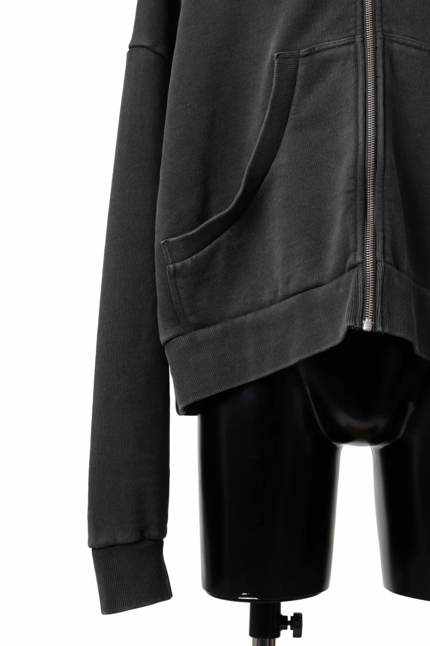 entire studios ETERNAL ZIP SWEAT PARKA (WASHED BLACK) - Image 13