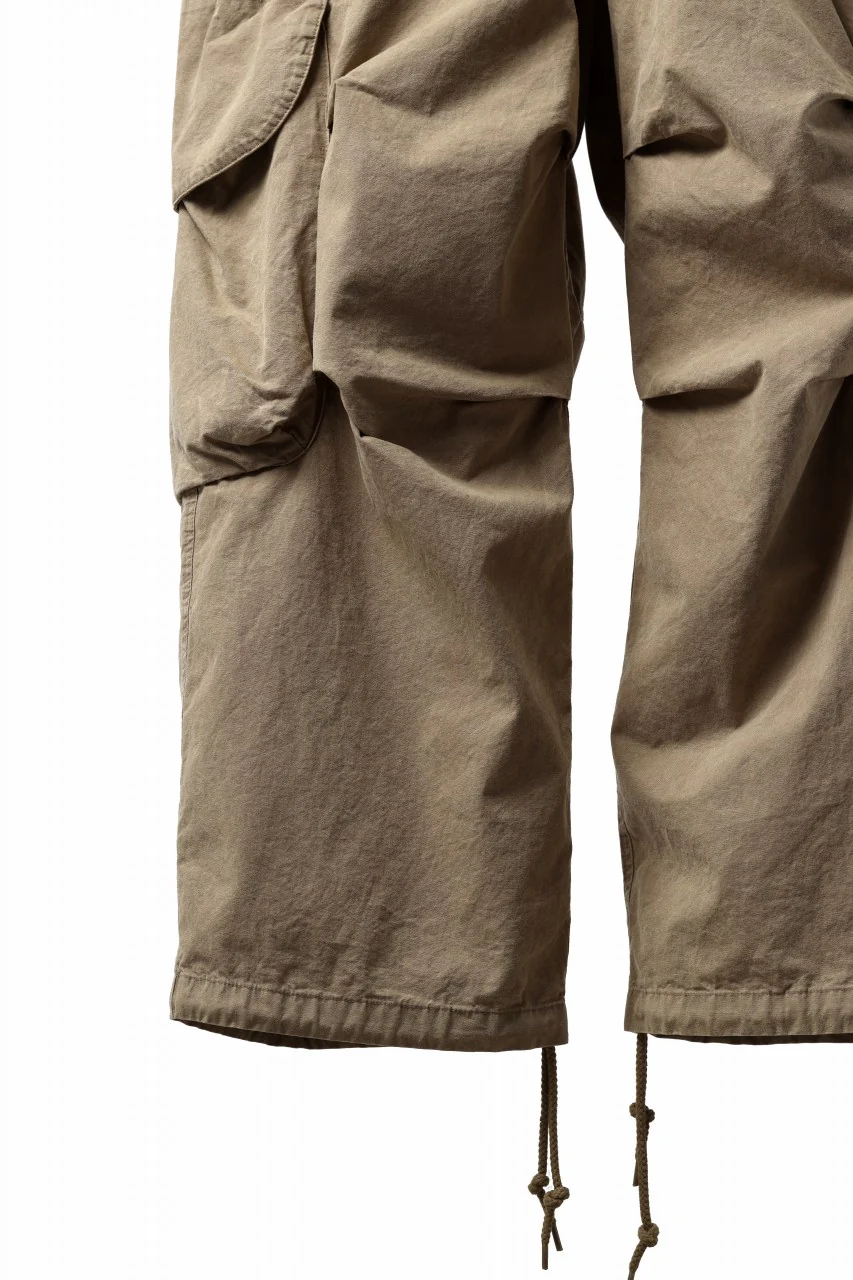 entire studios FREIGHT CARGO PANTS / COTTON CANVAS (HUMMUS) - Image 16