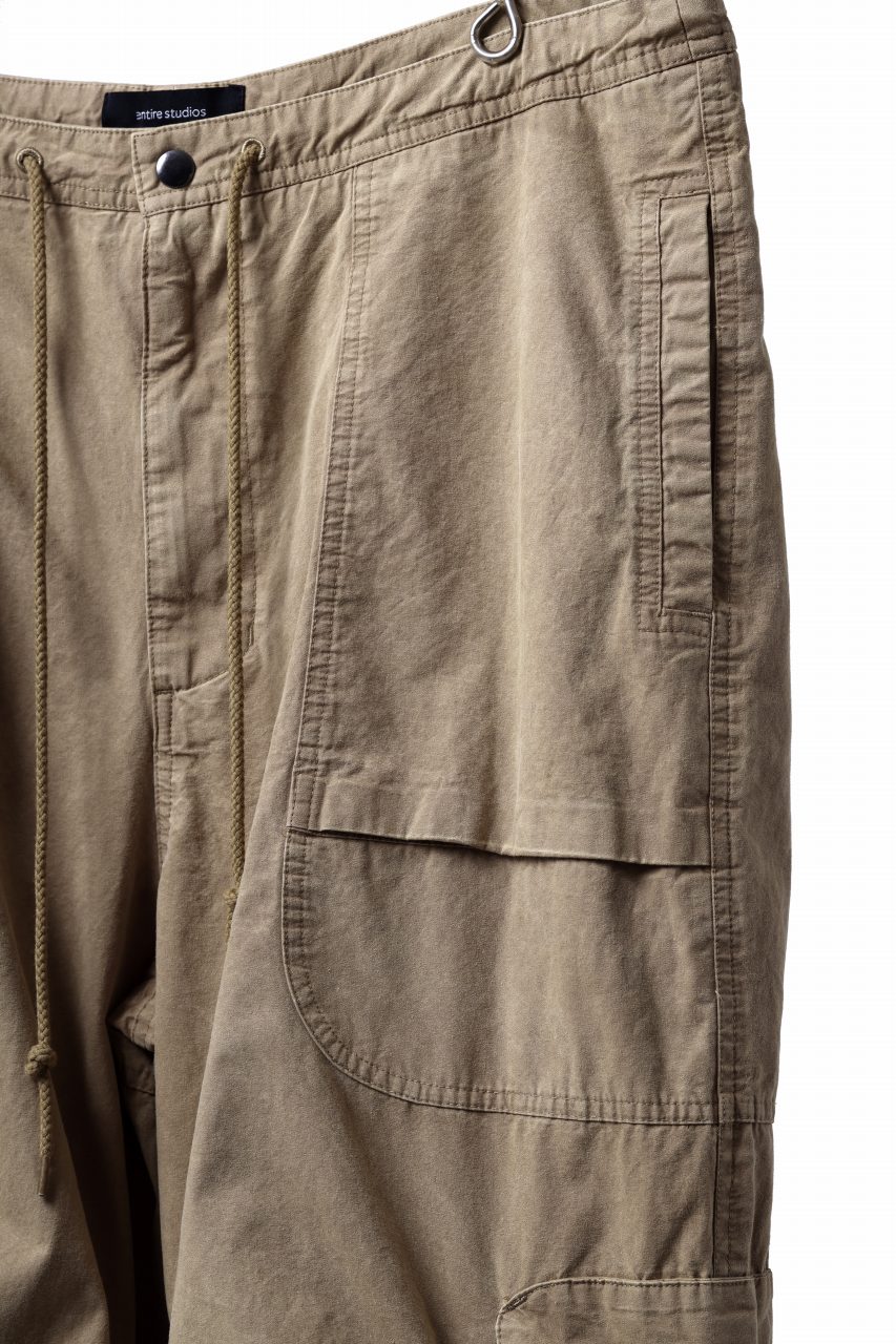 entire studios FREIGHT CARGO PANTS / COTTON CANVAS (HUMMUS) - Image 18