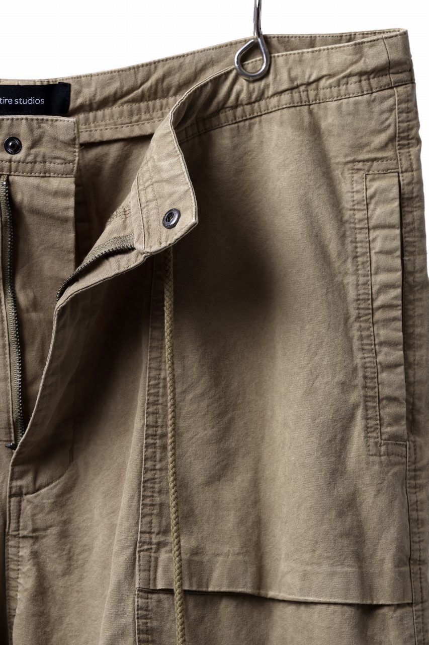 entire studios FREIGHT CARGO PANTS / COTTON CANVAS (HUMMUS) - Image 19