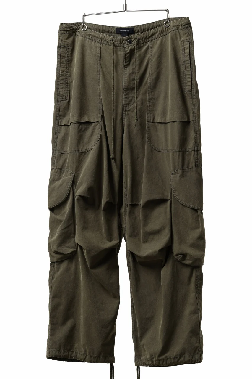 entire studios FREIGHT CARGO PANTS / COTTON CANVAS (PINE) - Image 3