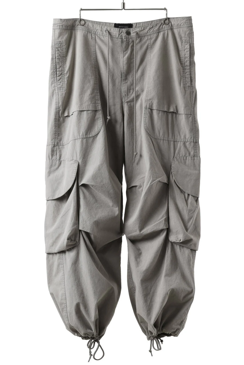 entire studios FREIGHT CARGO PANTS / COTTON CANVAS (STEEL) - Image 4