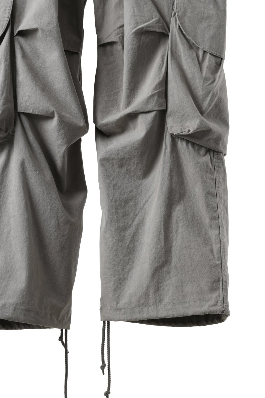 entire studios FREIGHT CARGO PANTS / COTTON CANVAS (STEEL) - Image 7