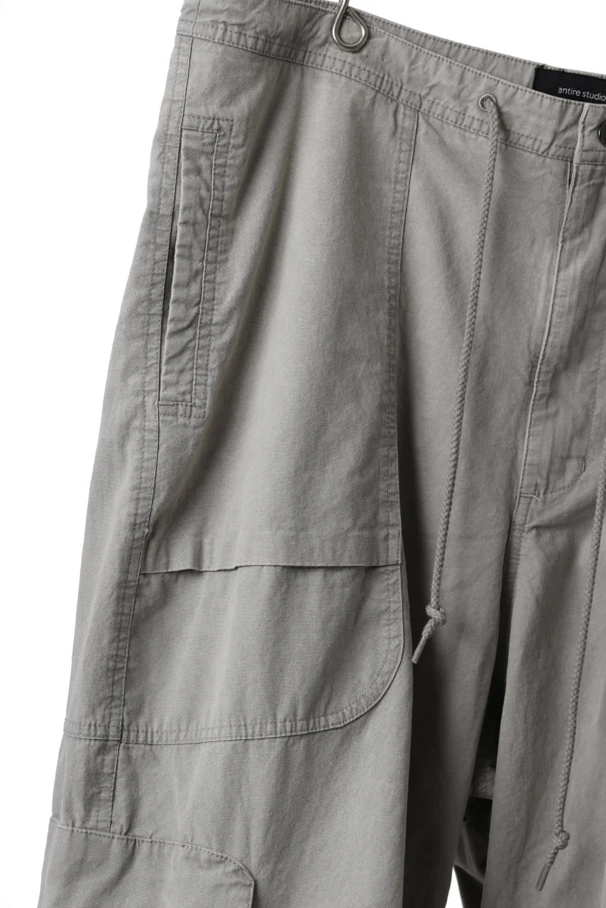 entire studios FREIGHT CARGO PANTS / COTTON CANVAS (STEEL) - Image 8