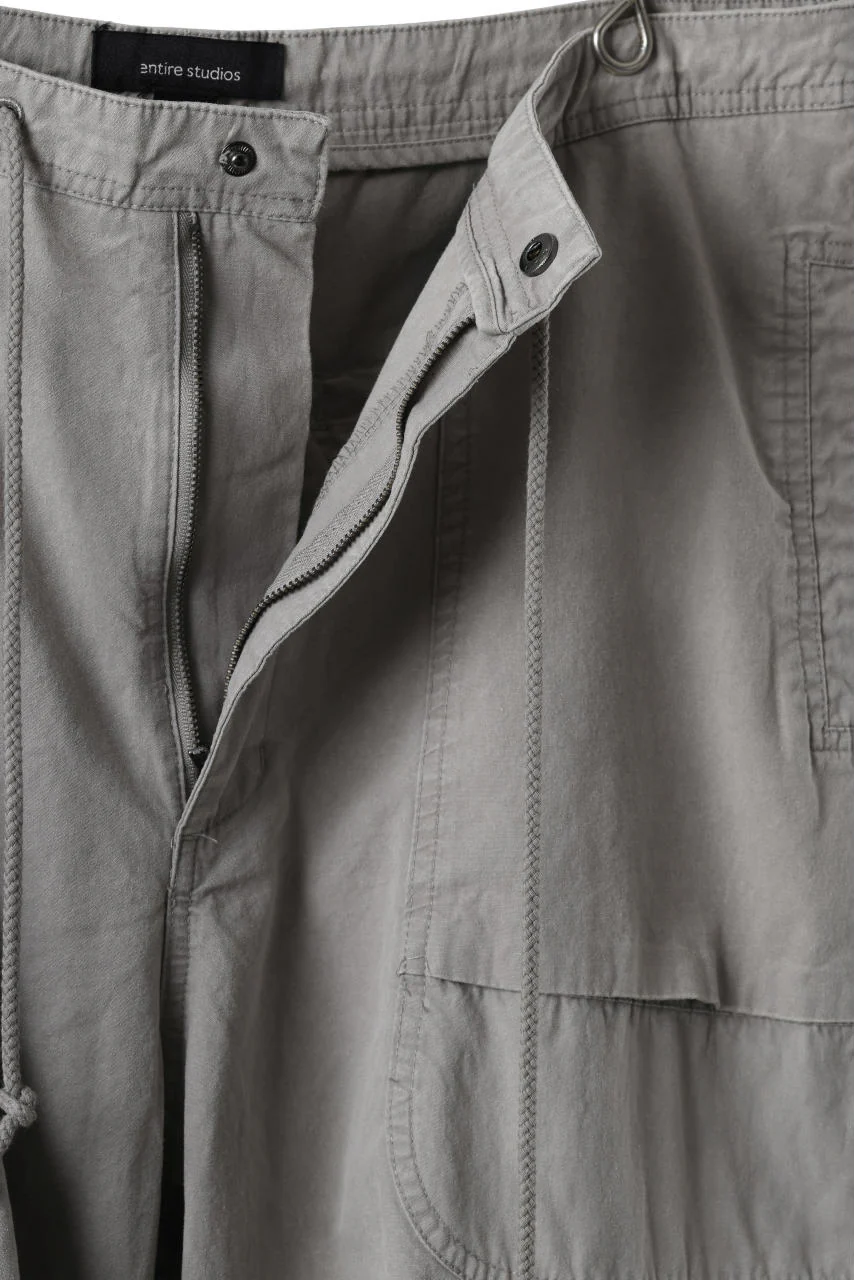 entire studios FREIGHT CARGO PANTS / COTTON CANVAS (STEEL) - Image 9