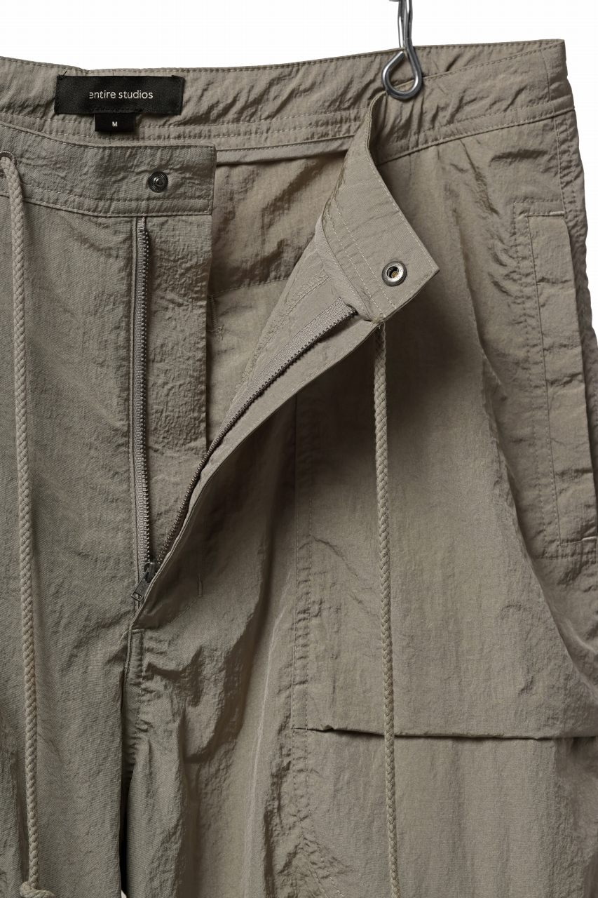 entire studios FREIGHT CARGO PANTS / CRINKLE NYLON (SAGE) - Image 16