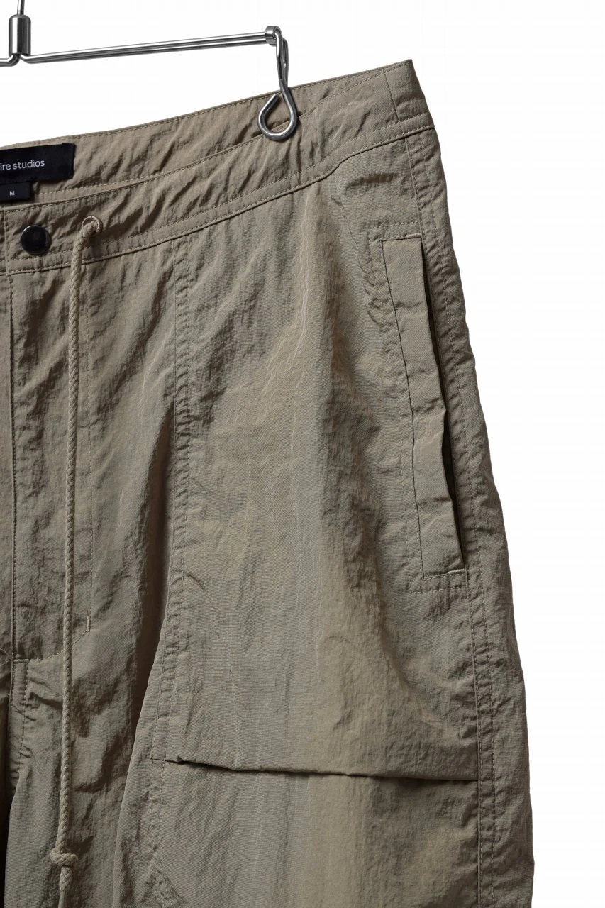 entire studios FREIGHT CARGO PANTS / CRINKLE NYLON (SAGE) - Image 17