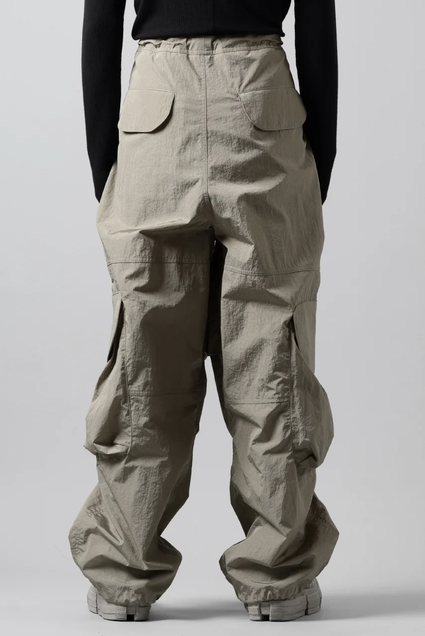 entire studios FREIGHT CARGO PANTS / CRINKLE NYLON (SAGE) - Image 4