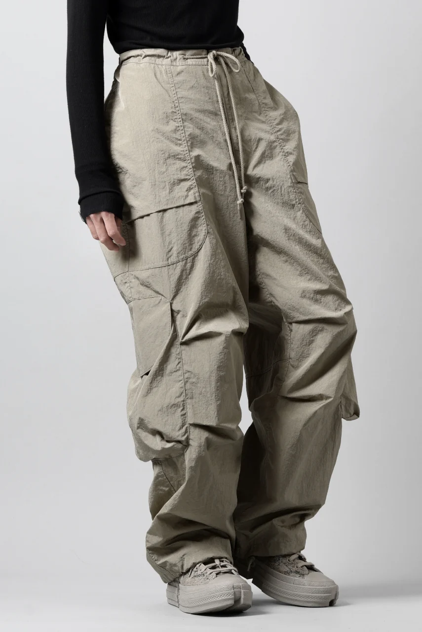 entire studios FREIGHT CARGO PANTS / CRINKLE NYLON (SAGE) - Image 5