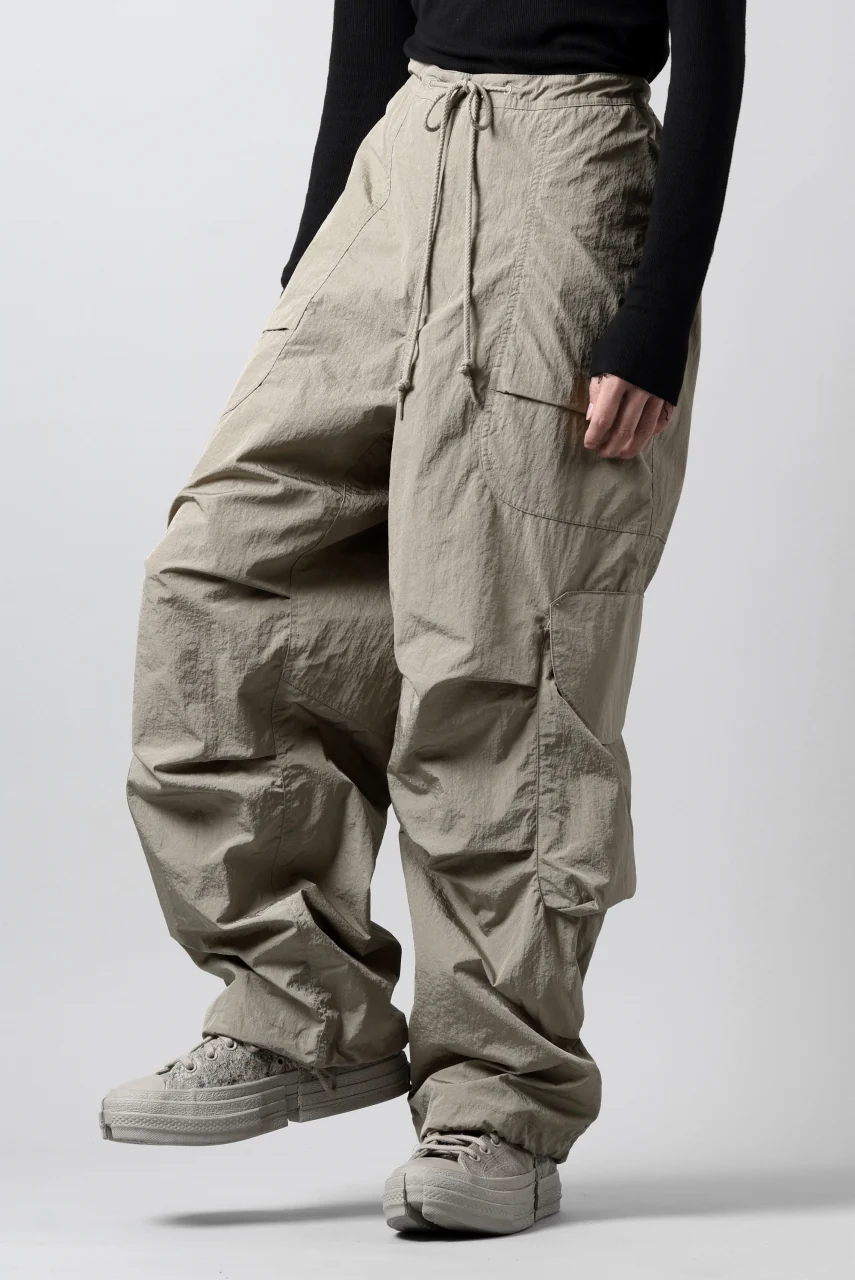 entire studios FREIGHT CARGO PANTS / CRINKLE NYLON (SAGE) - Image 8