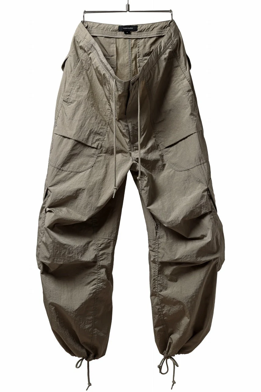 entire studios FREIGHT CARGO PANTS / CRINKLE NYLON (SAGE) - Image 15