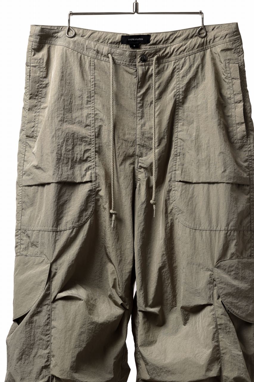 entire studios FREIGHT CARGO PANTS / CRINKLE NYLON (SAGE) - Image 16