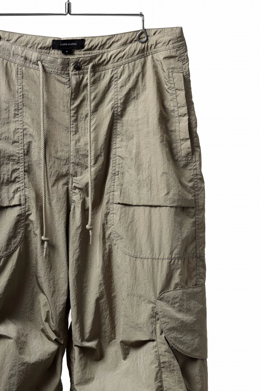 entire studios FREIGHT CARGO PANTS / CRINKLE NYLON (SAGE) - Image 17
