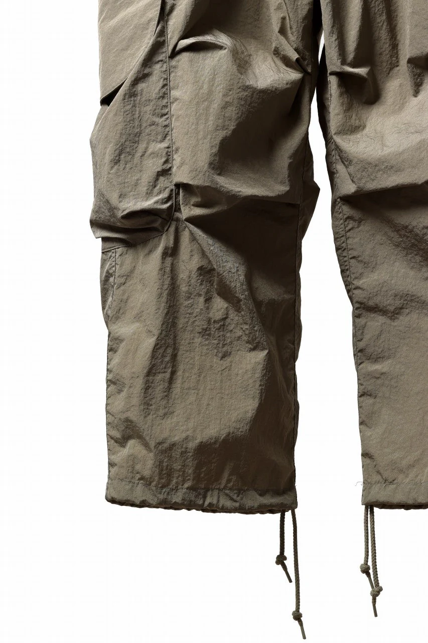 entire studios FREIGHT CARGO PANTS / CRINKLE NYLON (SAGE) - Image 18