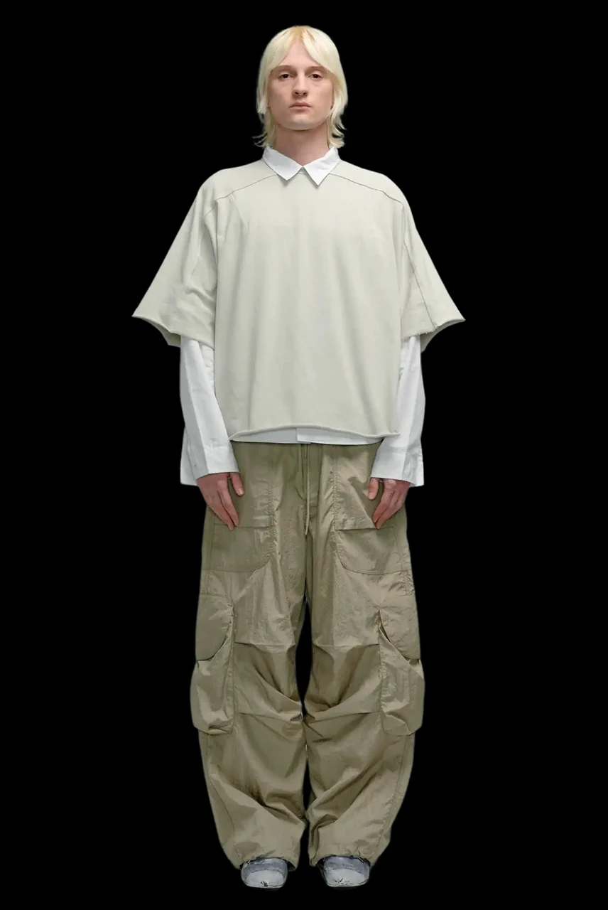 entire studios FREIGHT CARGO PANTS / CRINKLE NYLON (SAGE) - Image 24