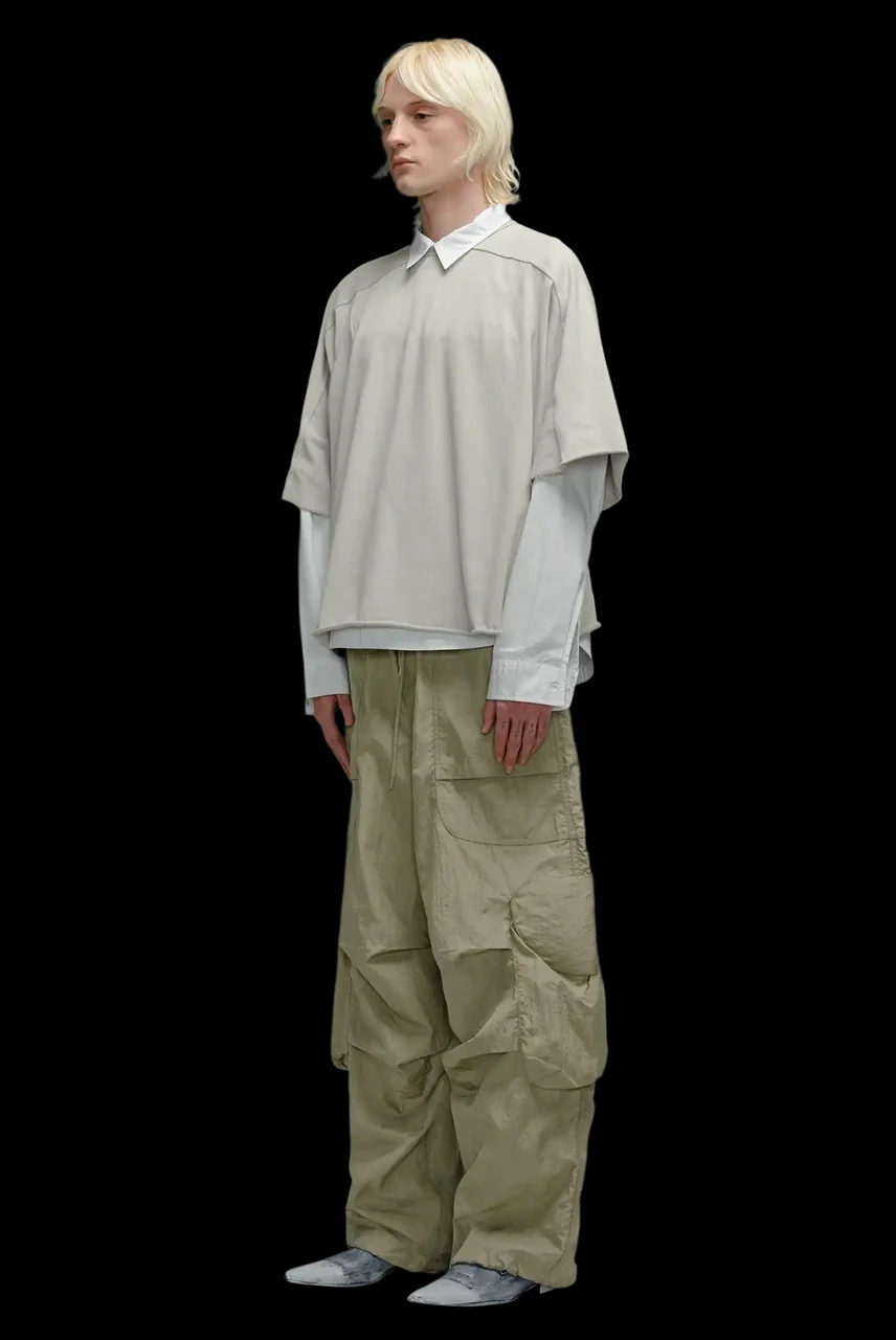 entire studios FREIGHT CARGO PANTS / CRINKLE NYLON (SAGE) - Image 25