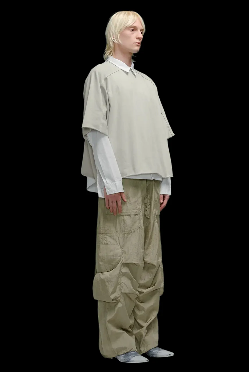 entire studios FREIGHT CARGO PANTS / CRINKLE NYLON (SAGE) - Image 27