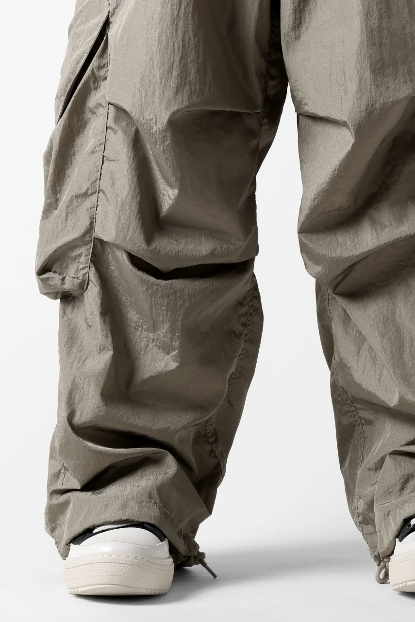 entire studios FREIGHT CARGO PANTS / CRINKLE NYLON (SAGE) - Image 31